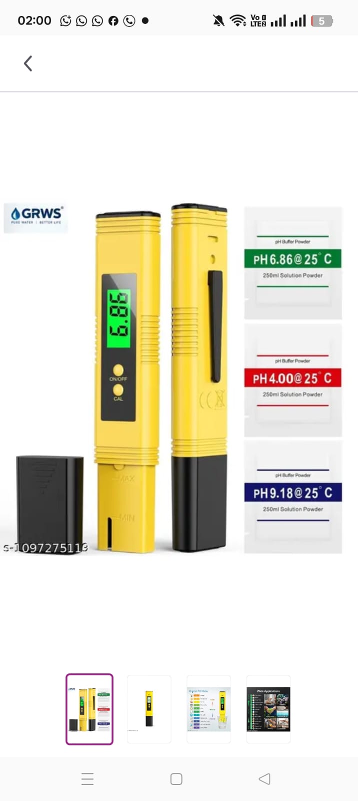 pH meter Digital