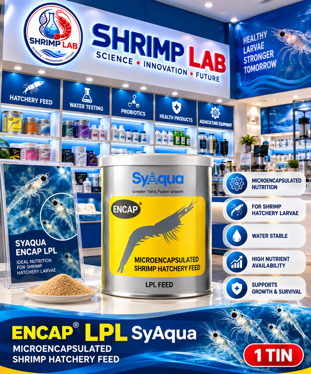 SyAqua ENCAP® LPL – Microencapsulated Shrimp Hatchery Feed – 1 Tin