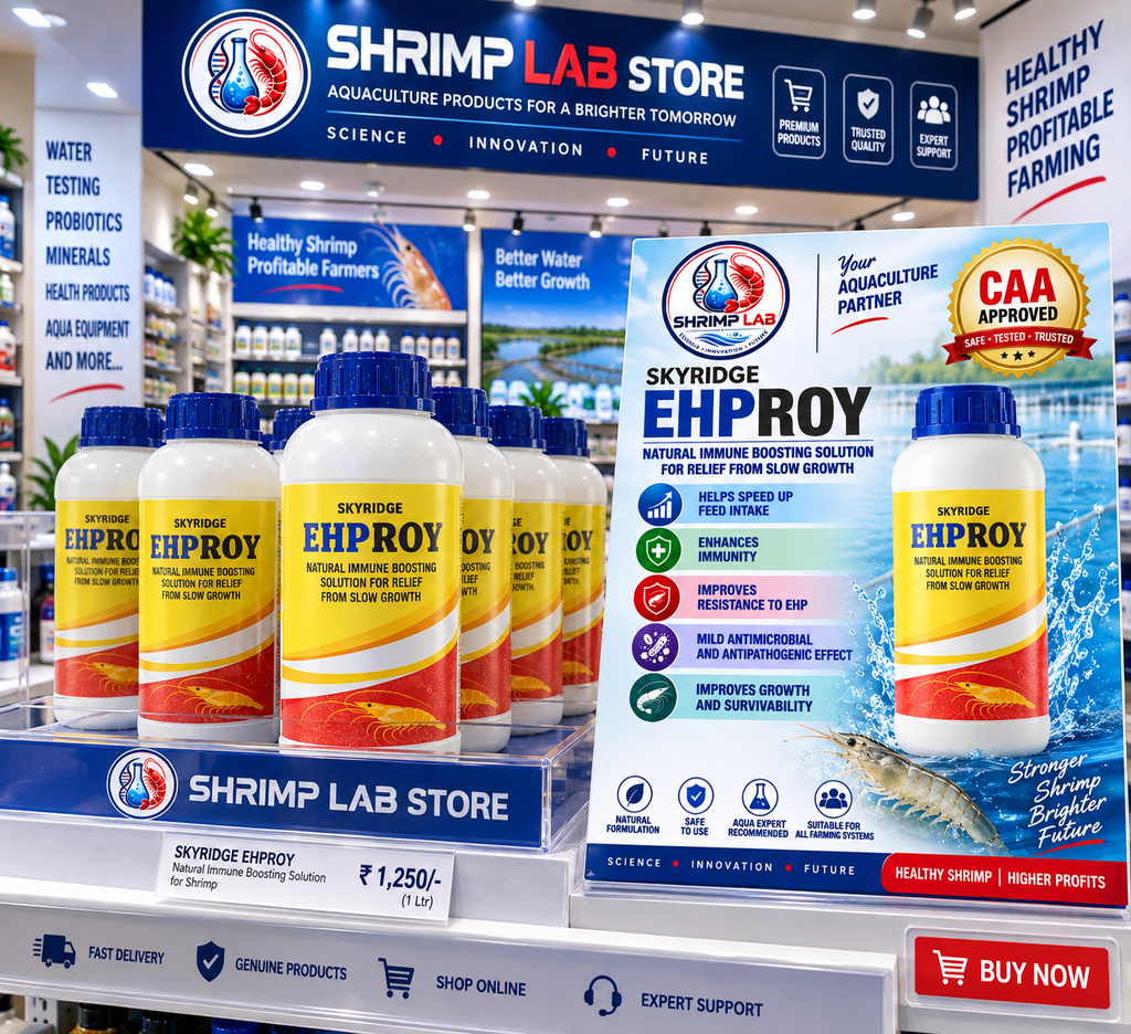 SKYRIDGE EHPROY Shrimp Feed Supplement | Essential Oils | Supports Growth & Natural Resistance