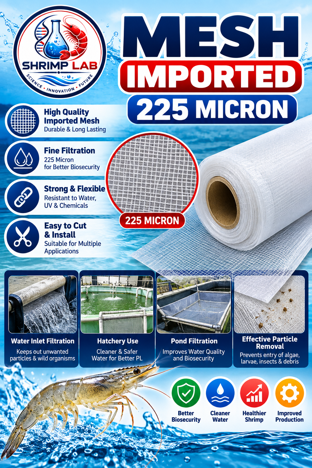 MESH IMPORTED – 225 MICRON | 1 mtr