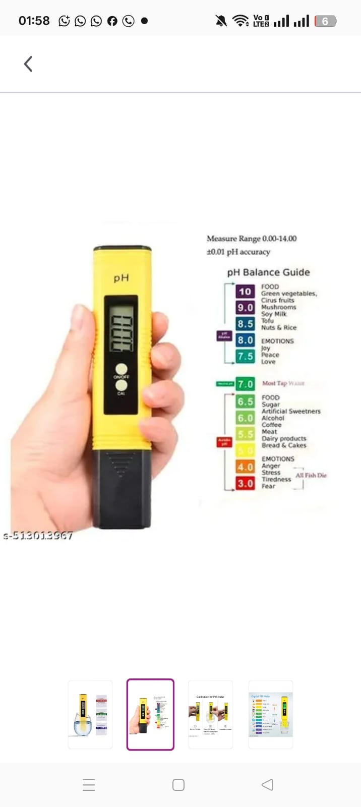 pH meter Digital