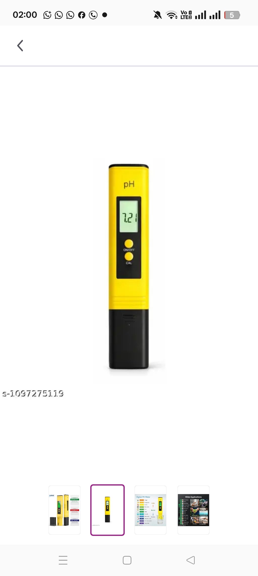 pH meter Digital
