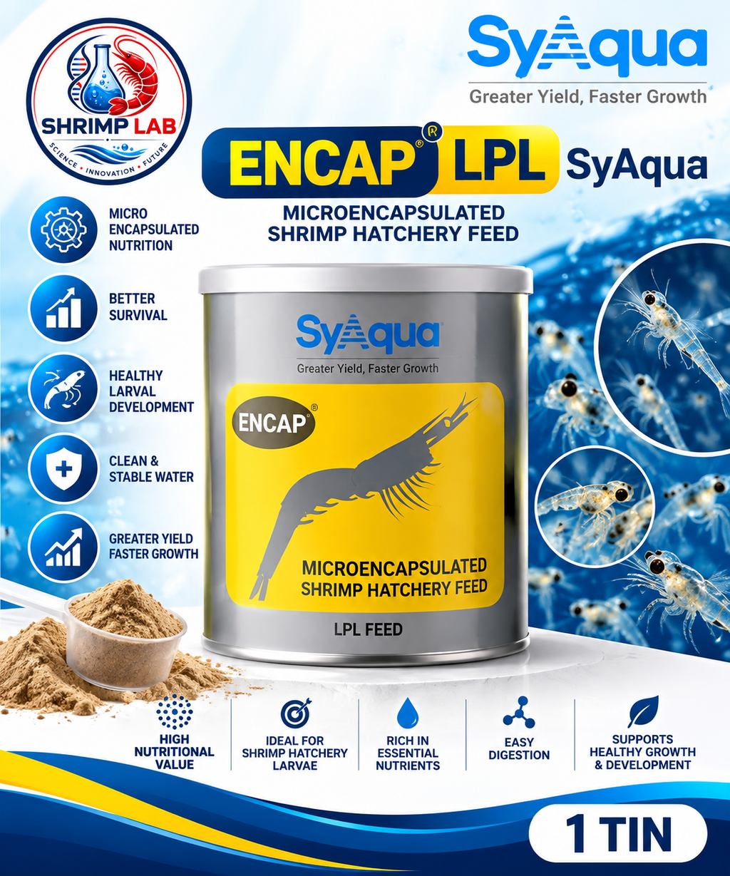 SyAqua ENCAP® LPL – Microencapsulated Shrimp Hatchery Feed – 1 Tin