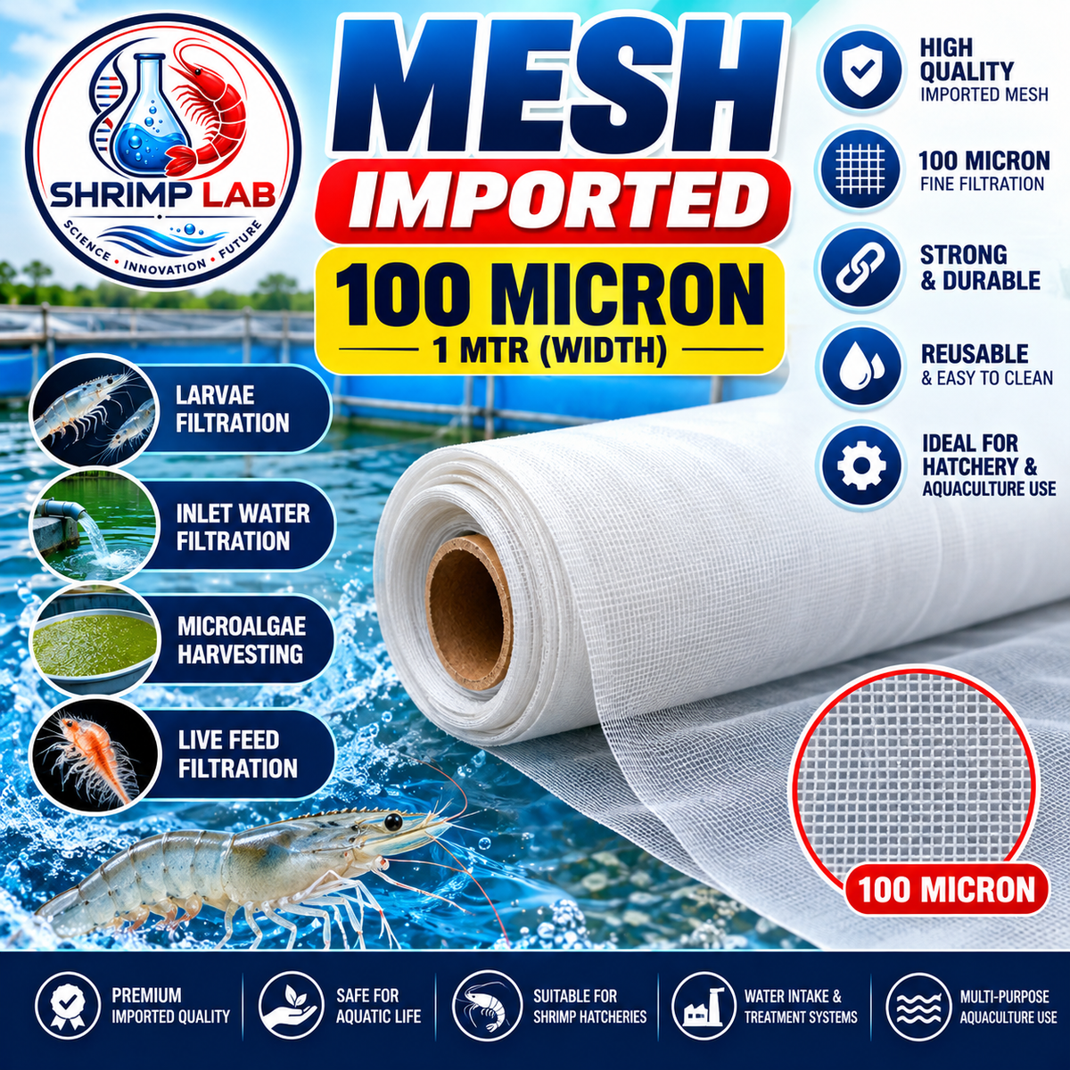 Imported Mesh – 100 Micron | 1 Meter